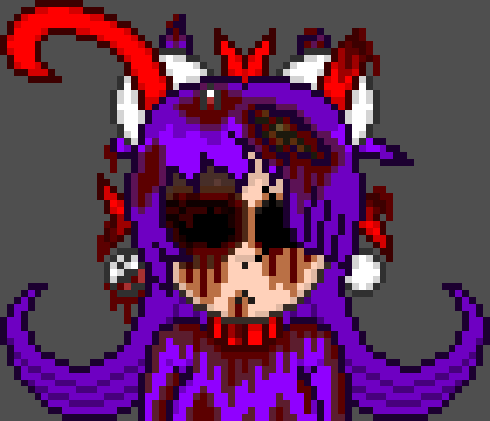 *Float up ... she's now in front of the creeper face* ... what's ... happening ... here?