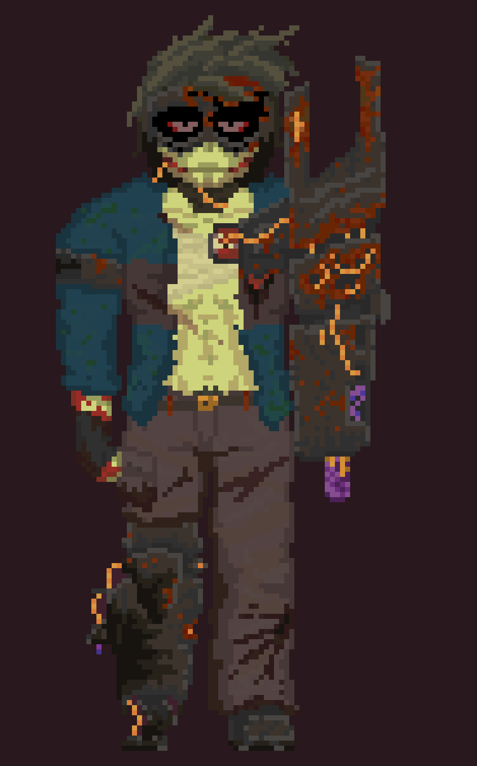 [db965b] [OGXP Calibur] [i think ogxp is probably the most human anatomically correct character i have, if he wasnt missing an arm and a leg and some forehead]