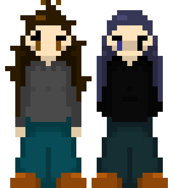 [d3c520] (( Oh. Interesting. )) '. . . John. I don't know if that was meant to be apart of your sentence or not, but I'm the one on the right, not the left.'