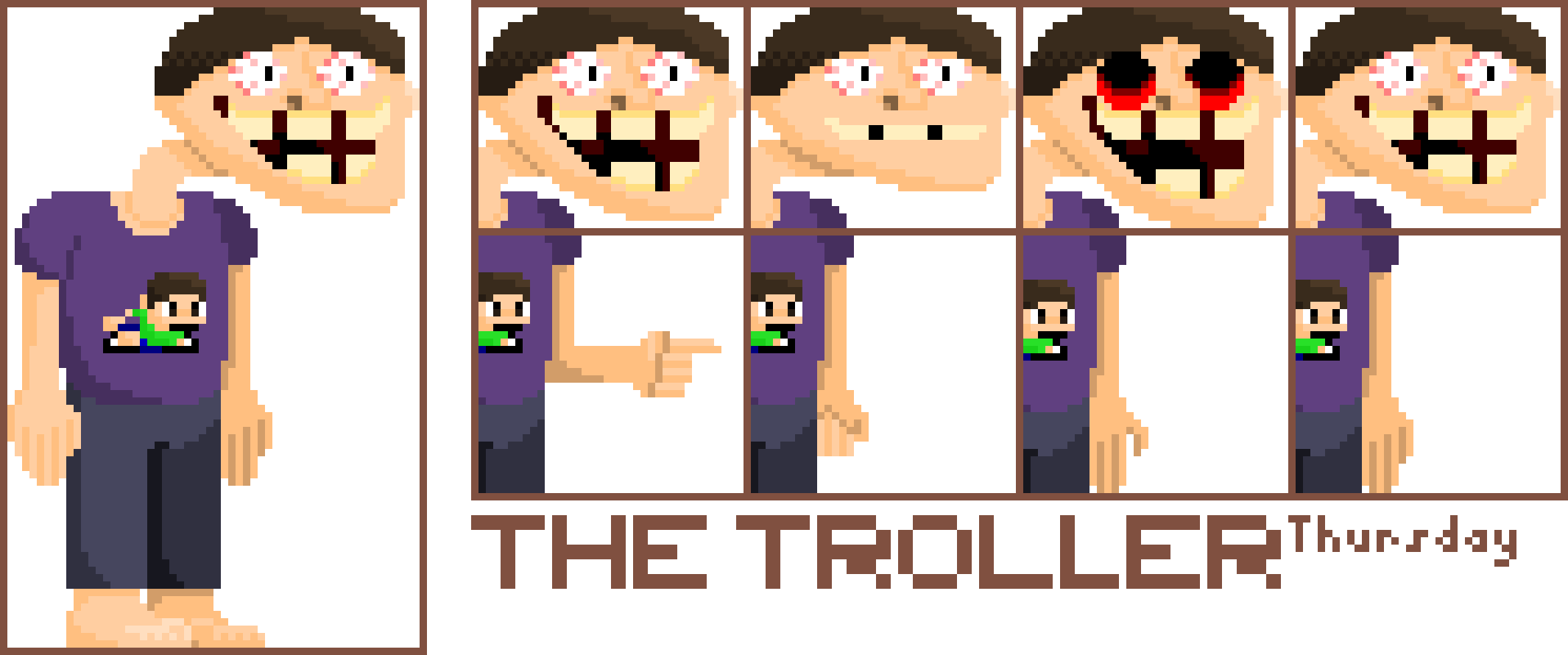 The Troller - Thursday Shirt | Pixel Art Maker