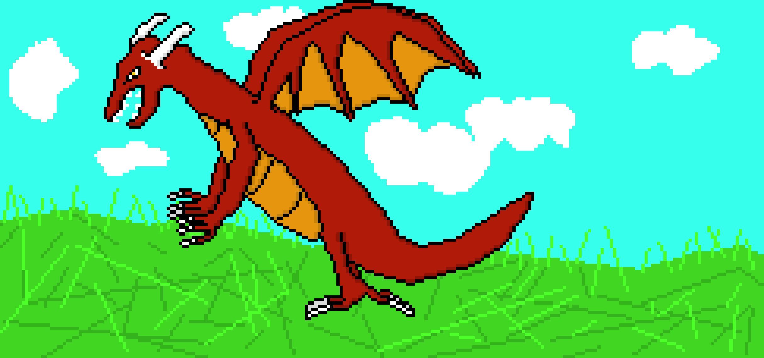 [9664c4] Pixel Art Dragon