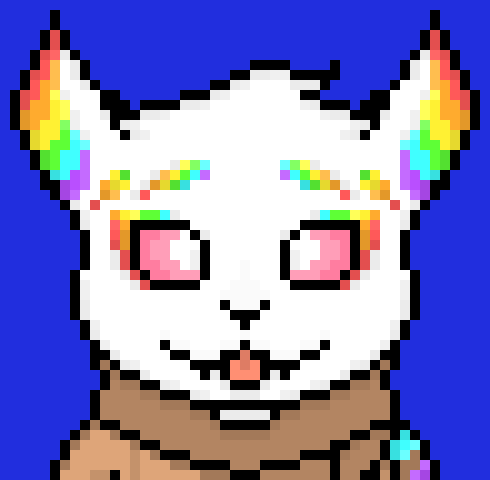 [95be89] Yeah! *She pat the smol goat child*