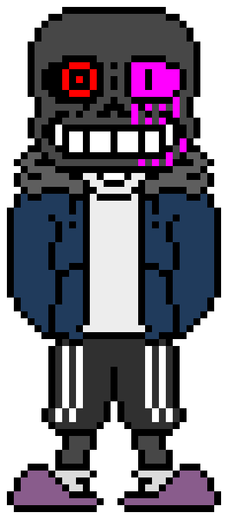 [d6b045] Fear Sans: *he blasts the yellow sans with his fear blasters*