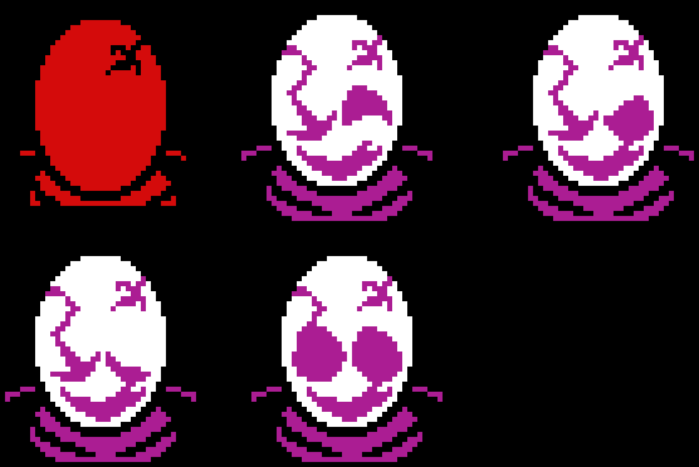 [2bf2d8] Reality!Gaster phase 2 expressions (feel free to use them)