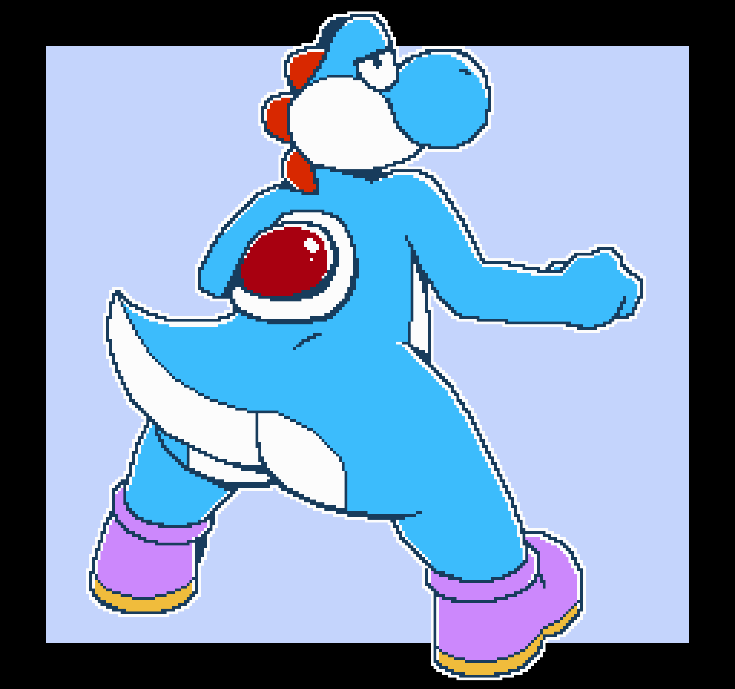 [a7d525] Blue Yoshi Full