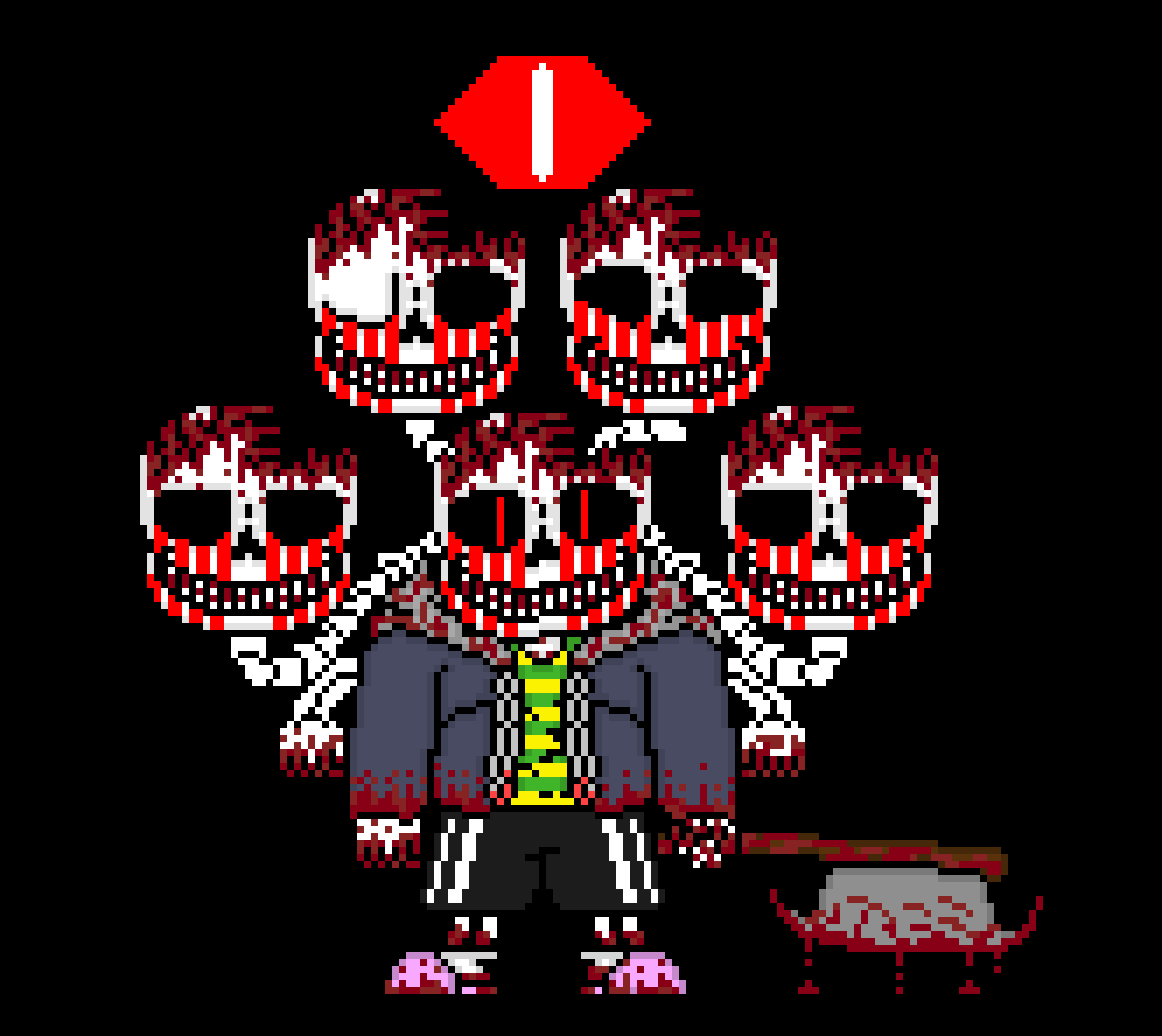 [2dde1c] But because he has 4 new heads he is 4X hungrier than before (He even willing to eat BONES to be well fed)