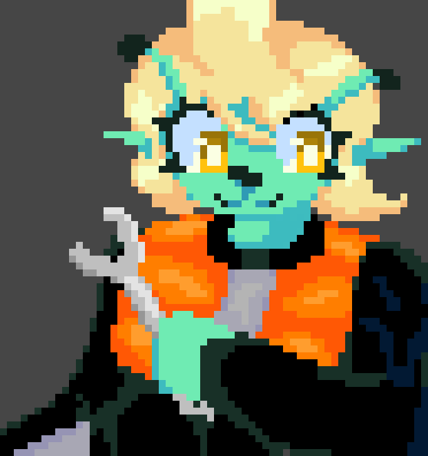 [050127] the picture of the ant with the handkerchief on a stick 