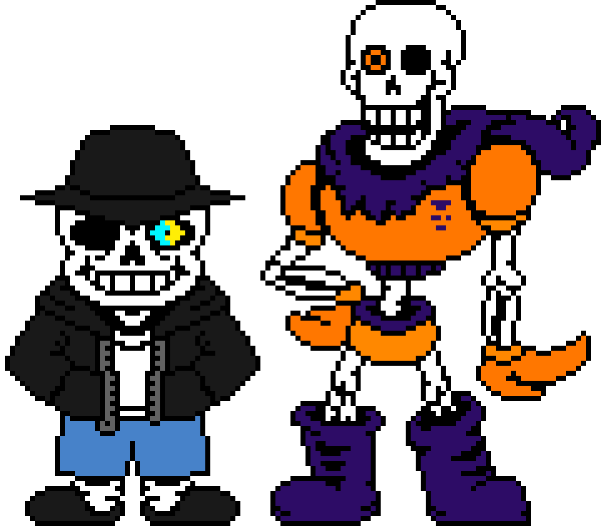 PeterPlay19 and his friend Skeleton Genocide V2