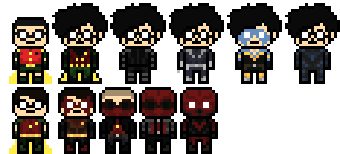 danganronpa pixel sprite base