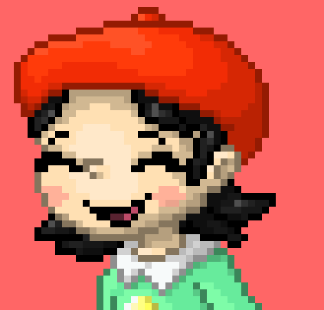 [777455] Oh-! Me and Ribbon built each other on one statue!