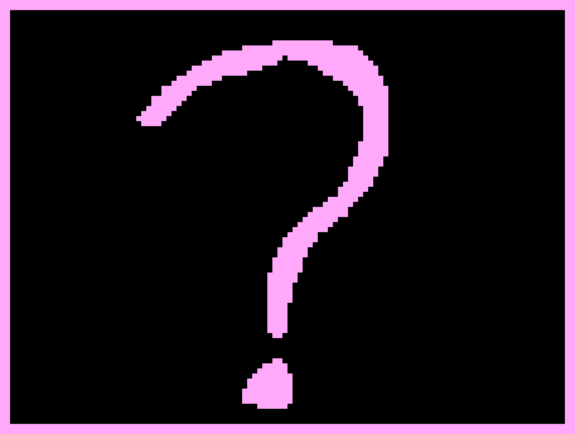 [ef9721] Pink Question Mark