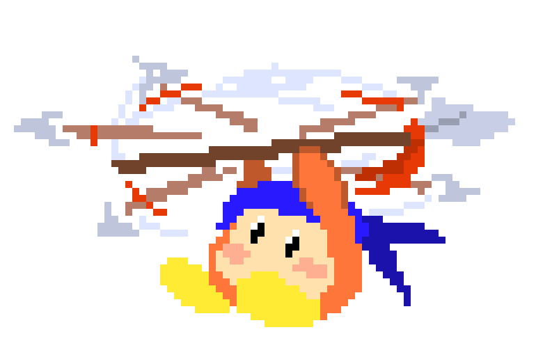 [777455] *From a bit further away, Bandana Dee came helicoptering towards both Zan and Marker*