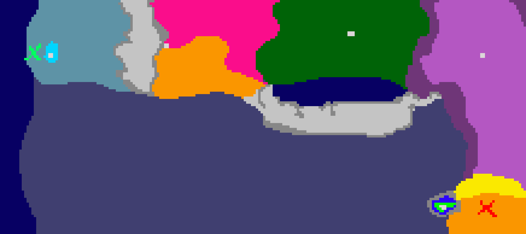 MAP OF THE EVERGREEN RACE