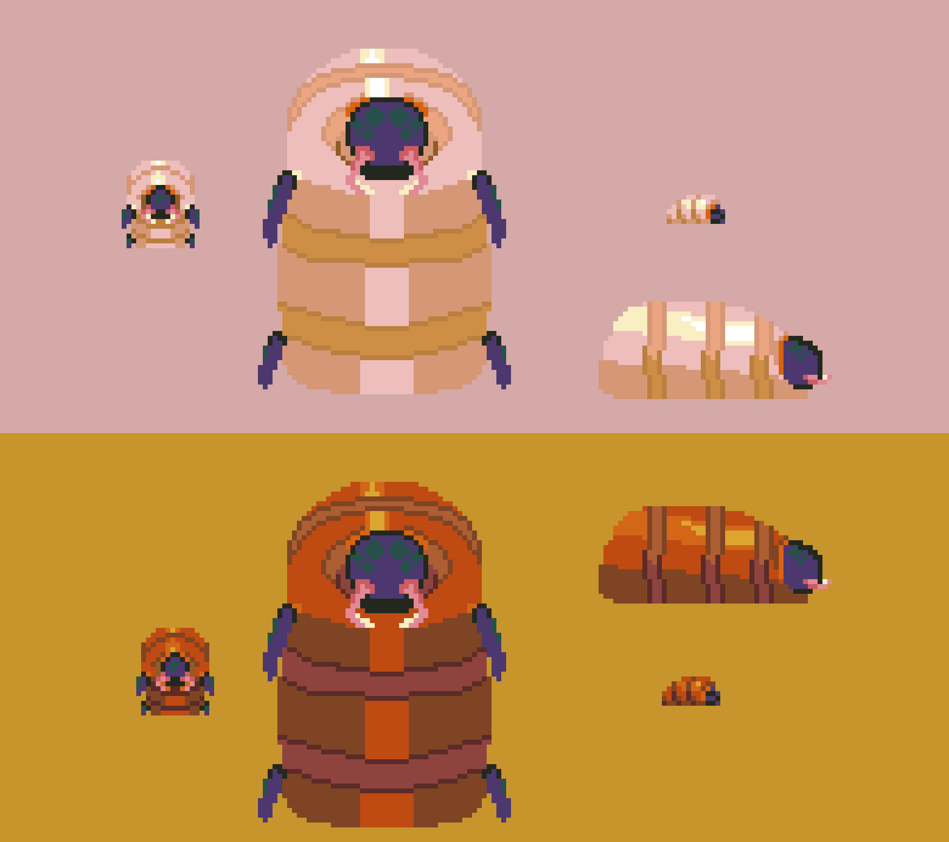 Larva, Hive Larva, Big Larva And Big Hive Larva :Epik: - Larvas (Deadtale)