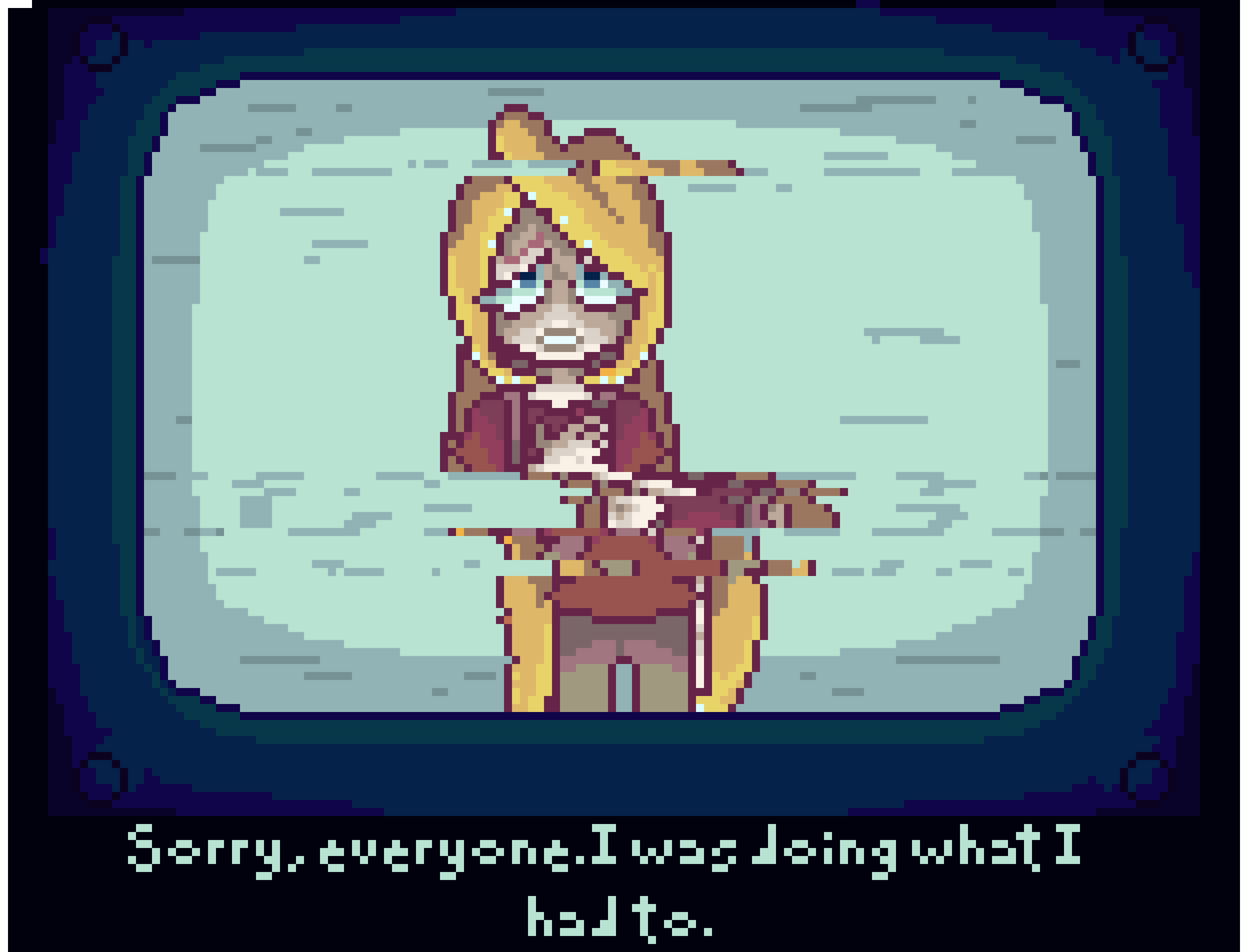 talking through the screen.