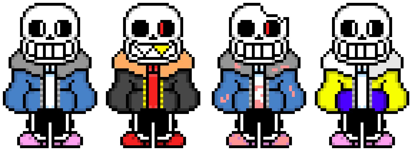 UnderTale Sans - UnderFell Sans - HorrorTale - OuterTale -