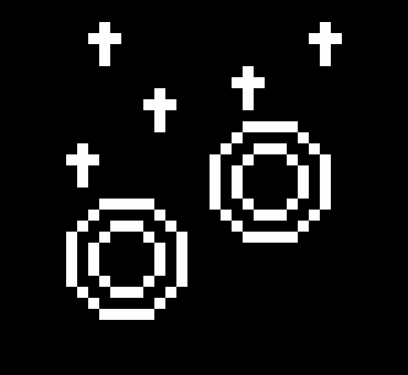 [6c7ed0] + Madjick commands his Corner Orb to fire a 3-cross burst at Luna. +