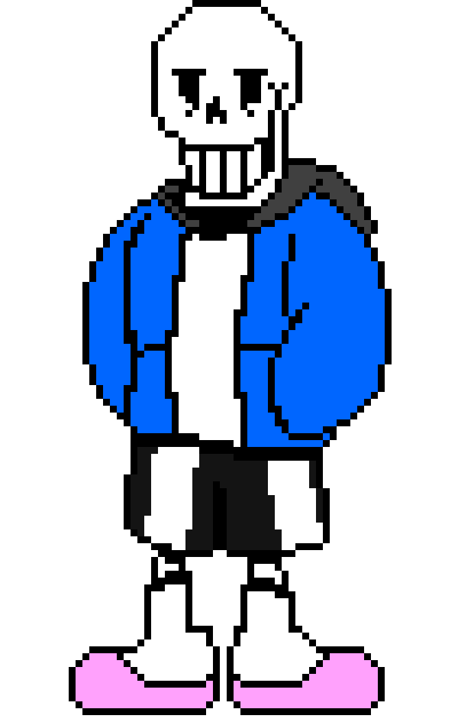 [7aa5f9] Underswap Papyrus Sprite. (But it's Sans.)