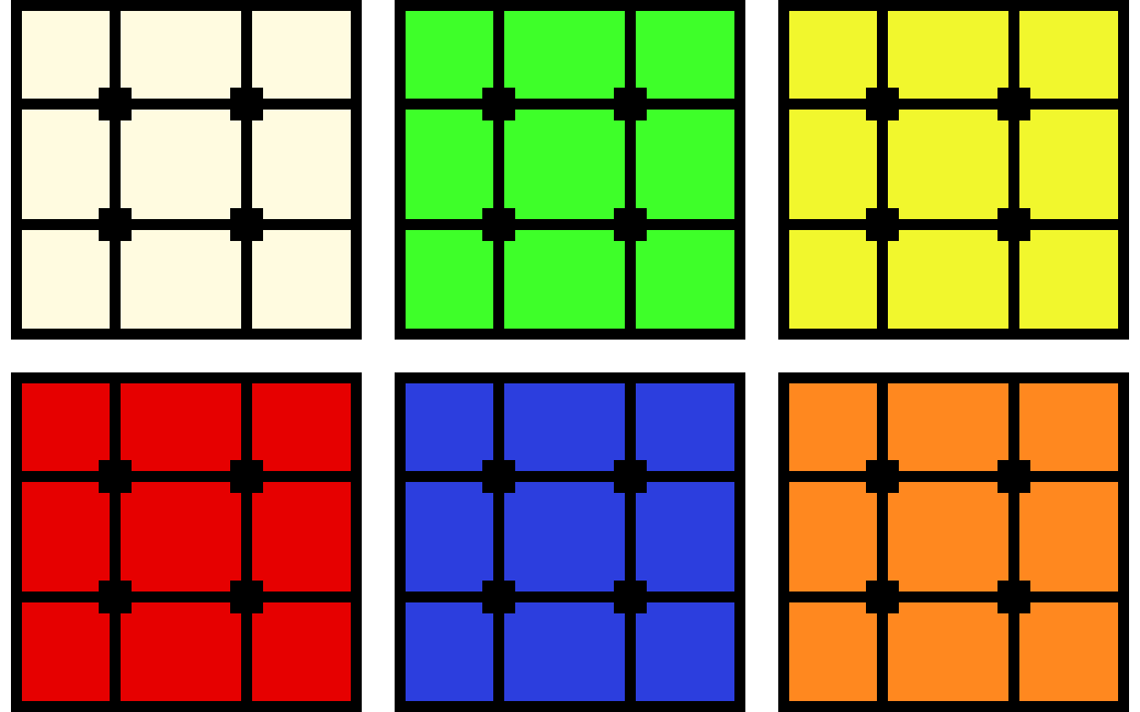 [edc616] Rubik cube(sides)