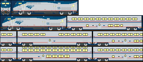 P42DC with Superliner [Phase V]