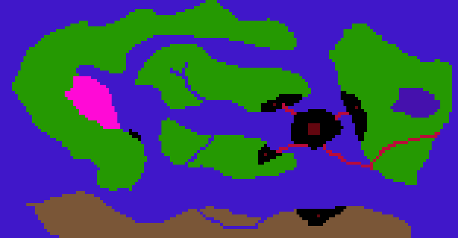 [2bf2d8] dark red is flesh cores