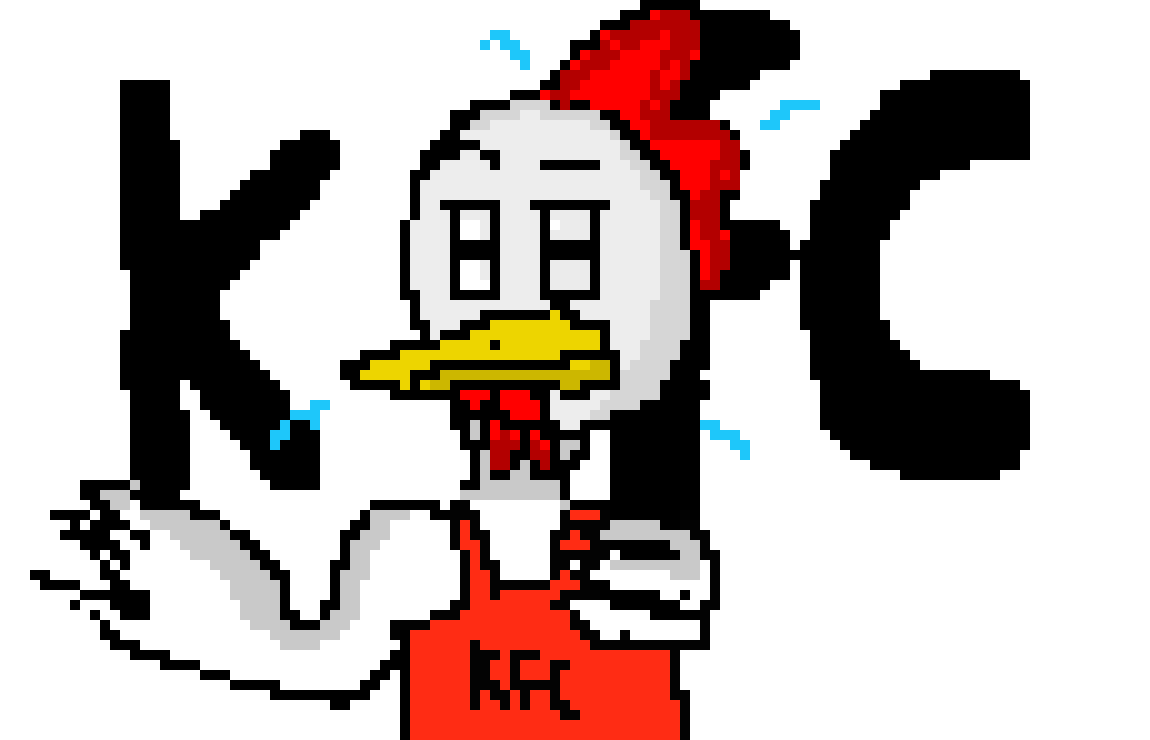 || i have made a new KFC logo || (copyright much? don't sue me pixel art;-;)