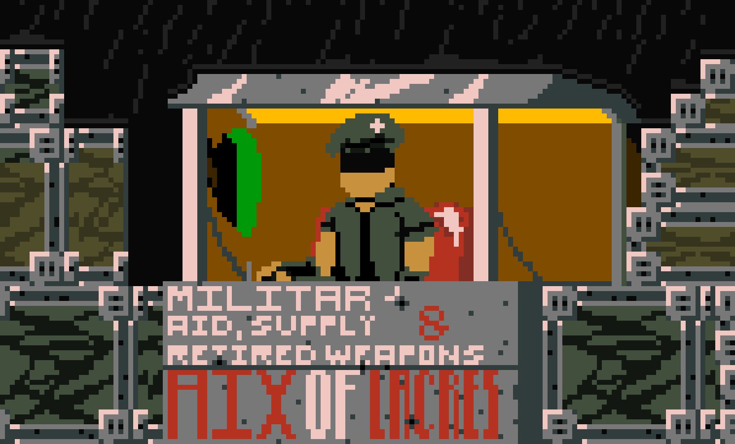 [General B.] -turns on computer and sits there-