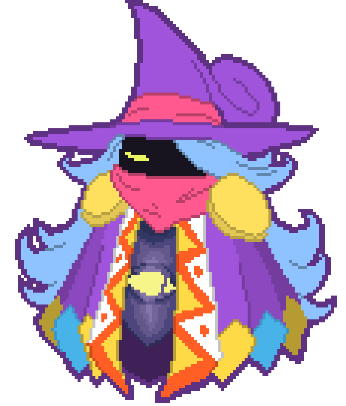 [777455] *Drawcia would finally make her presense known. From above, the "roof" would open up and Drawcia would decend towards them. Only to have a shield around her, making it so any attacks they do against her would be meaningless.* A battle you say... One to one... If that is what you so wish to have... Then you must go by my conditions.