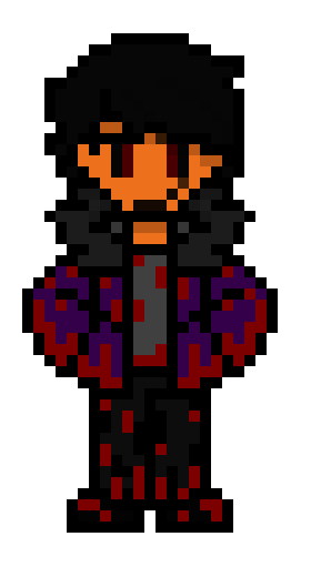 [a3bb48] Horror OC - Antiphonus "Anti" Krimzkar Obsidion (Sprite V1.5) (the TRUE sprite remake of Anti and the one I'll be going with moving forward in regards to this horror OC and my other horror OCs)