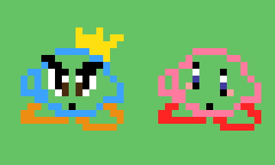 [a3f4de] idc if this is lazy, i just recolored prince fluff to make yarn kirby--