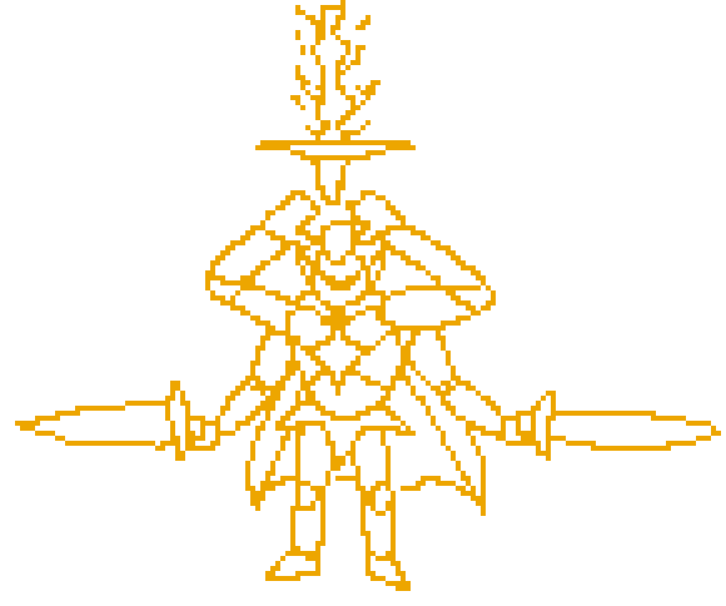 [6b8263] here's a shitty little sketch for my idea of a jimmy-gabe fusion, thought it could be cool to include a magicy sword thing to make it more unique than just two swords