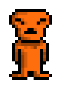 [1e8ec3] alien bear orange