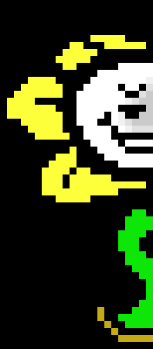 [3fcaee] * flowey ran away fast *