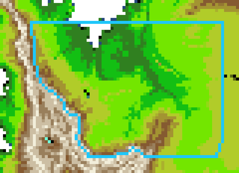 [98bdd2] due to the fact it was cut off i'd say the previous area you saw was about this (at 6x due to both maps being halved in scale i believe)