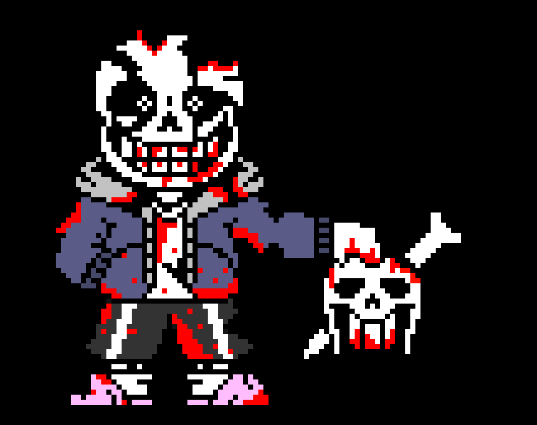 [d46952]  Insane Sans I will rip everyone's heads off and where them on necklace
