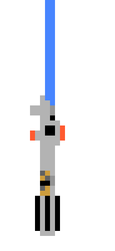 Anakin's lightsaber unfinished