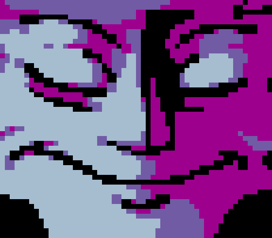 [8426a8] terrie is easily the most notorious not bc of his attitude or anything but like the creator of this site mustve fw his designs and posts so heavy bc a few years ago you could search "terrie pixel art maker" and get hundreds of results whereas i could search myself and only find a few dozen