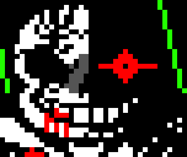 [1b124a] *sans starts to run following flowey*