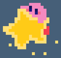 [c3cd9d] *kirby got off the branch he was swinging on and made the warp star appear*