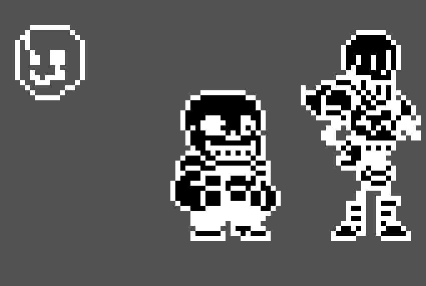 [af4498] custom Sans and Papyrus undertale, underswap and underfell overworld sprites (with cursed spep.)