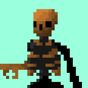 Probably- Bronze, this skeleton fellow. Or [hold for one moment.]]