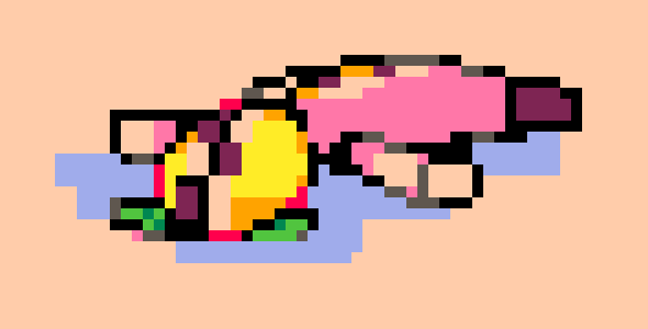 [68c135] wait this is free then you can js position the hat however you want since its both floating in space and jesters are supposed be these always in motion oddballs- id push the one closest a little more back and bring the back more forward so you dont have that "flat" perception again