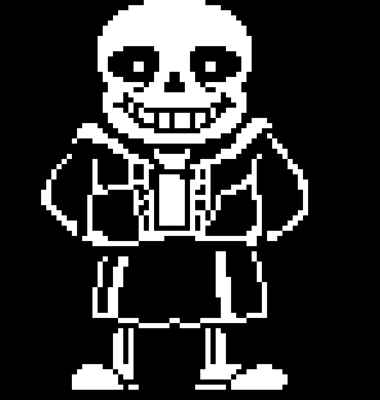 Undertale Sans Sprite in a skirt\