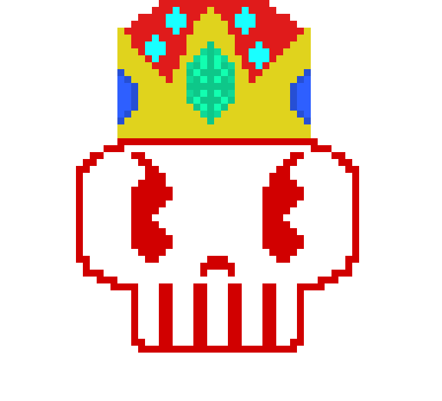 [9664c4] King skull "ANGRY"