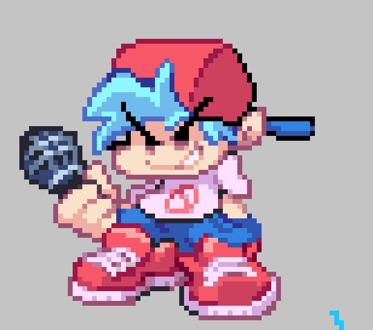 -looks at the corrupted boyfriend- -The game Boyfriend