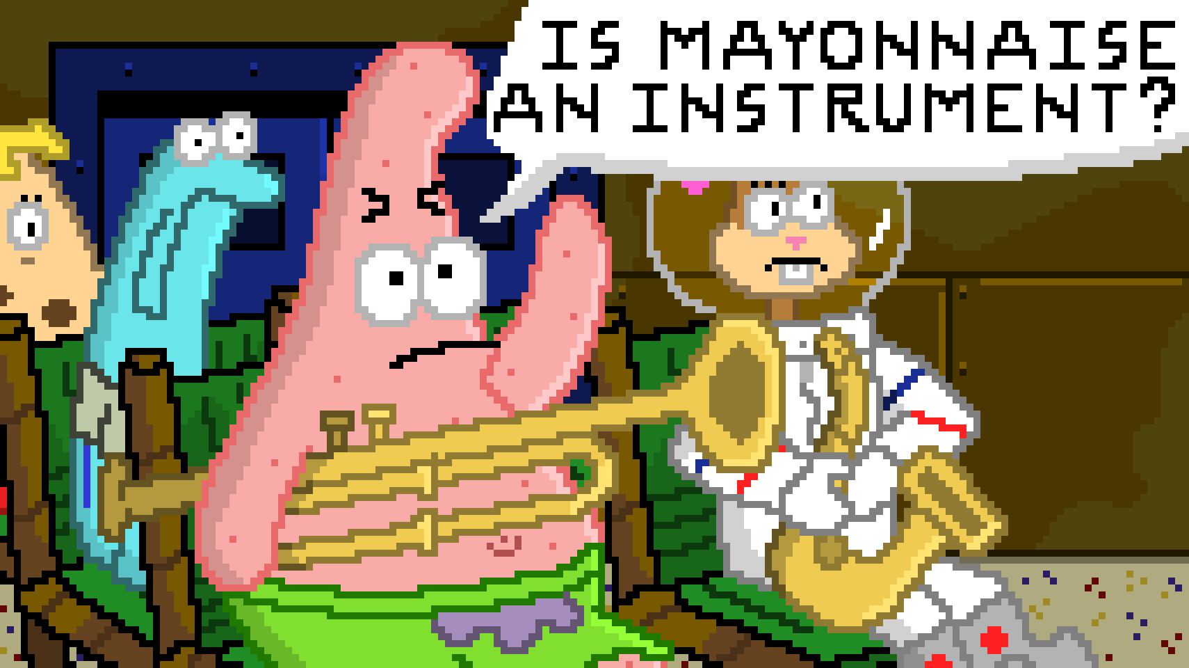 Is Mayonnaise An Instrument? Pixel Art Maker
