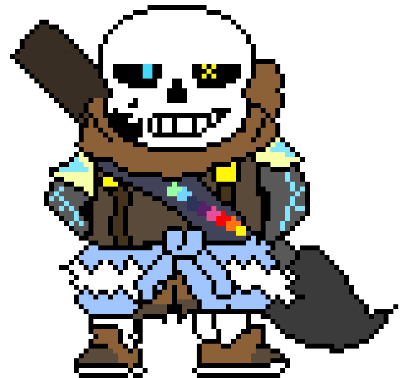 Ink Sans: Hey, Error been looking for you... This guy reminds me of gaster.
