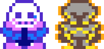 [4b5dc5] i go back to uni in like 10 hours, it's 1 am and i couldn't sleep so i decided to draw john and jimmy in the style of the legend of tenna deltarune chapter 3, think i did well