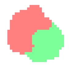 [9ce148] (light green means that pixel is explored, but there's still red because the island as a whole is not totally mapped)