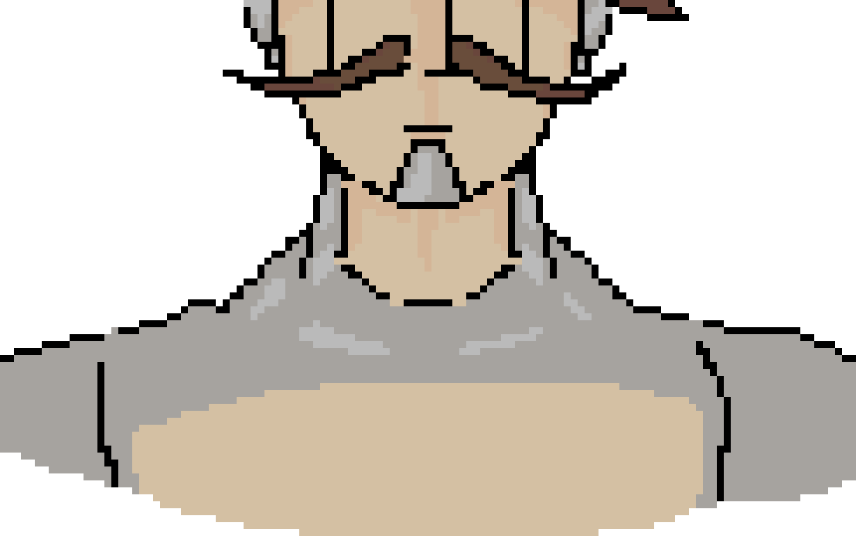 [236914] doing weird things because he's an android guy so it's like his fake skin and stuff or something